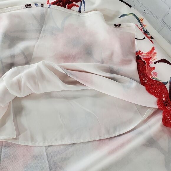 🔹️Anthropologie Foxiedox White Floral Print Lacy Juliet Sleeveless Dress Small - Picture 6 of 13